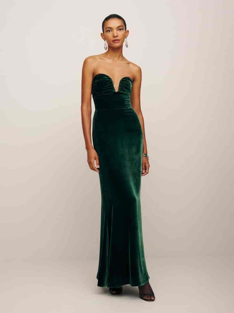 Velvet Winter Dress Outfit