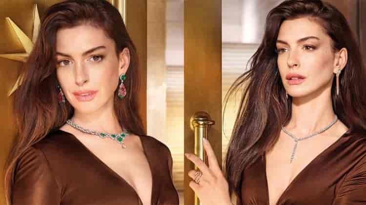 Anne Hathaway Enchants in Bulgari’s Holiday 2023 Jewelry Ads