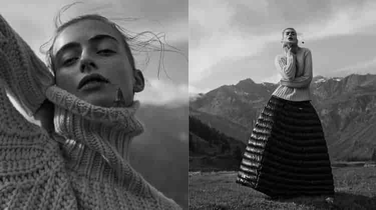 Berit Heitmann Showcases Alpine Chic in ELLE Germany