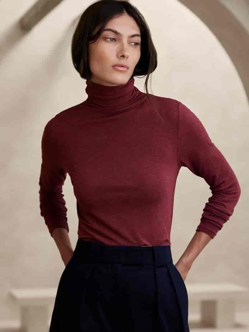 Red Turtleneck Sweater