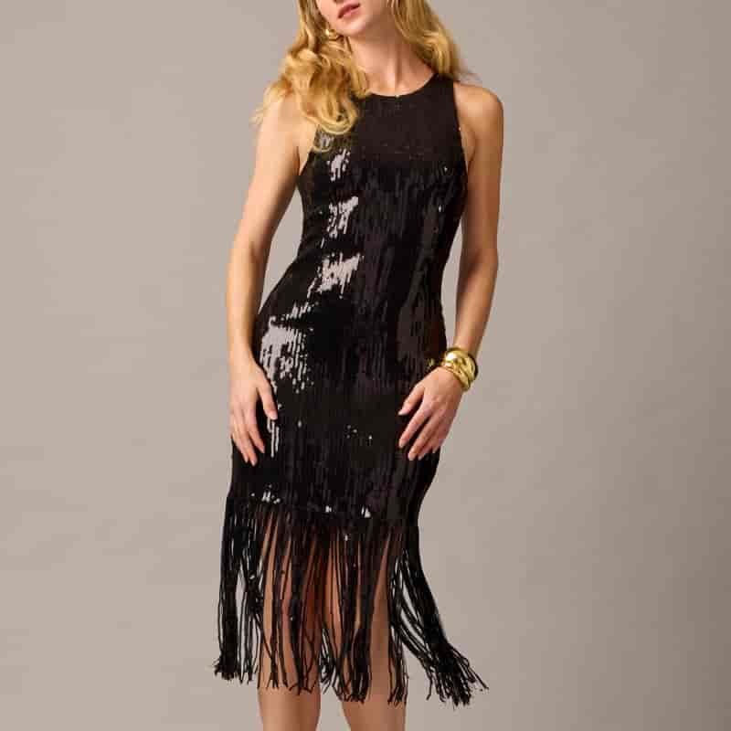 Rooftop Dress New Years Eve Outfit Idea
