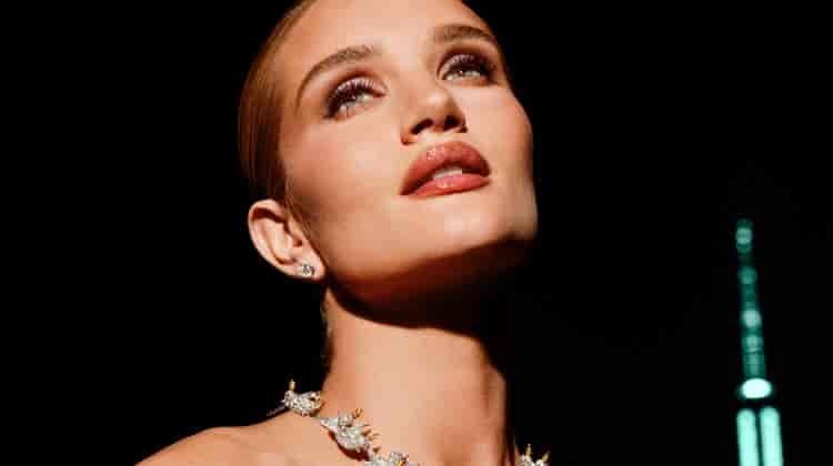 Rosie Huntington-Whiteley Sparkles in Tiffany & Co. Holiday 2023 Ad