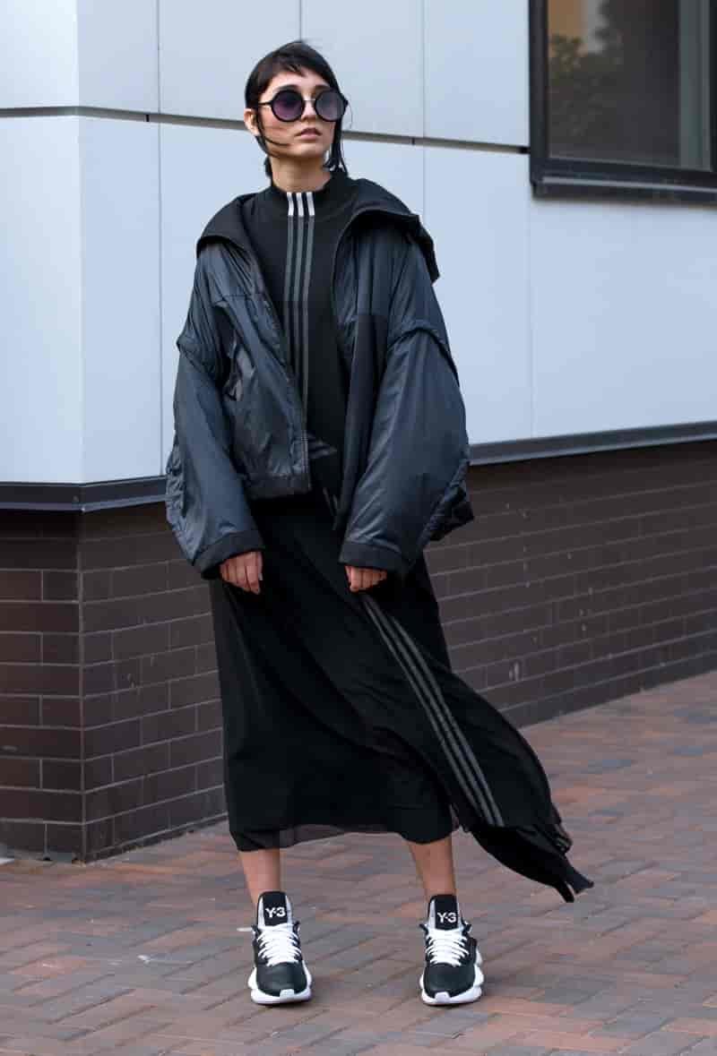 Fall Winter Sneaker Dress Outfit