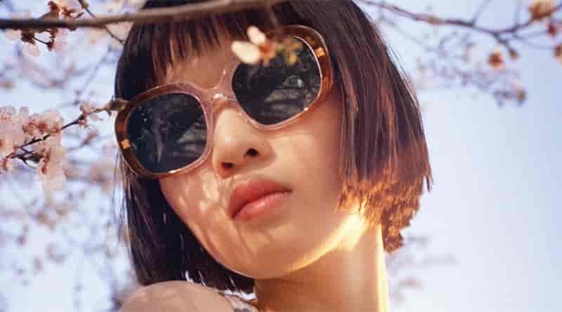 Warby Parker Bridie Sunglasses in Hyacinth Crystal Fade $195