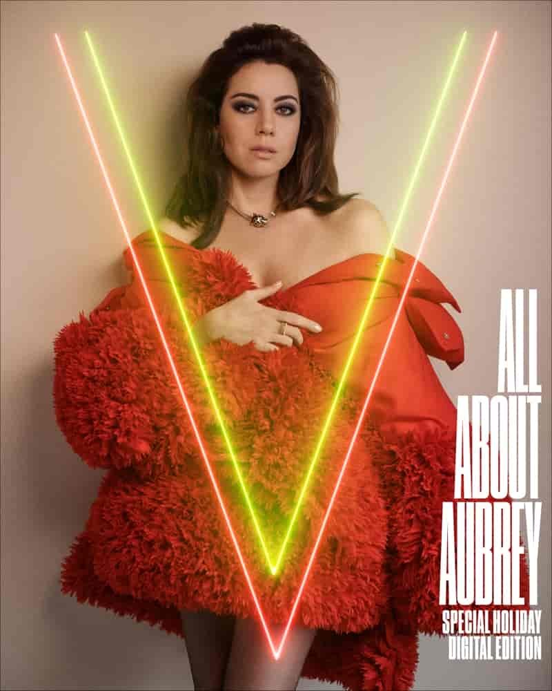 Aubrey Plaza on V Magazine Holiday 2024 Special Edition cover.