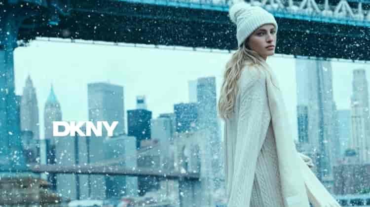 DKNY’s Holiday 2024 Campaign Has a Snowy Manhattan Scene