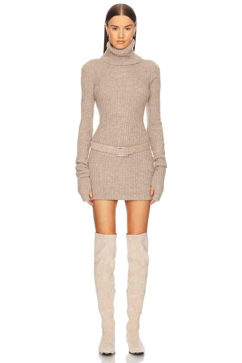 Helsa Lauren Mini Knit Dress $258