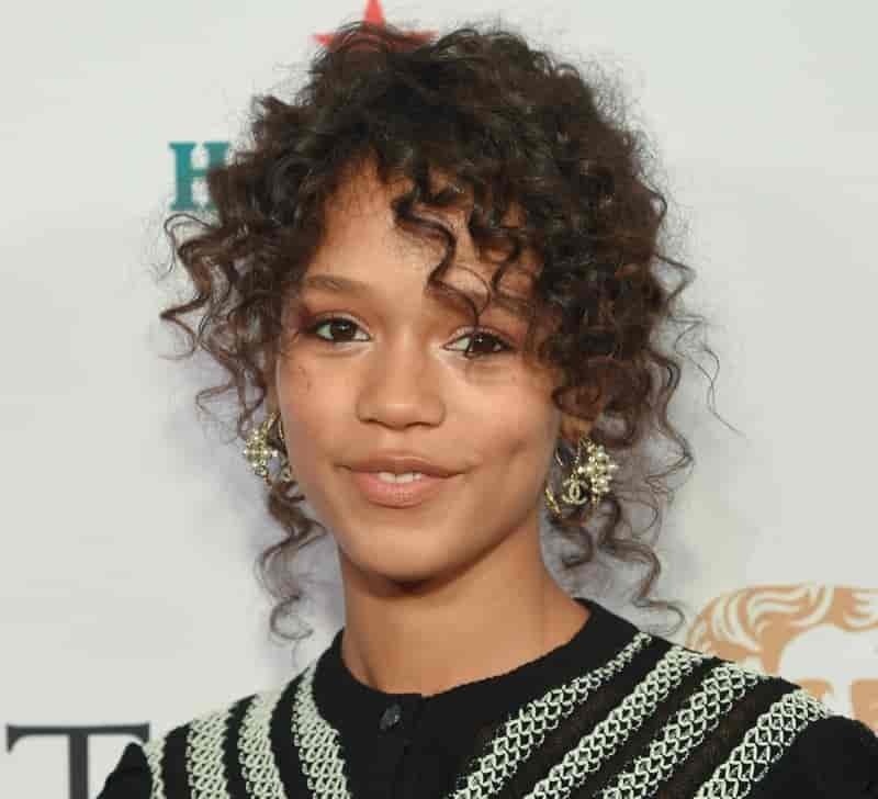 Wispy Curls Textured Bangs Taylor Russell