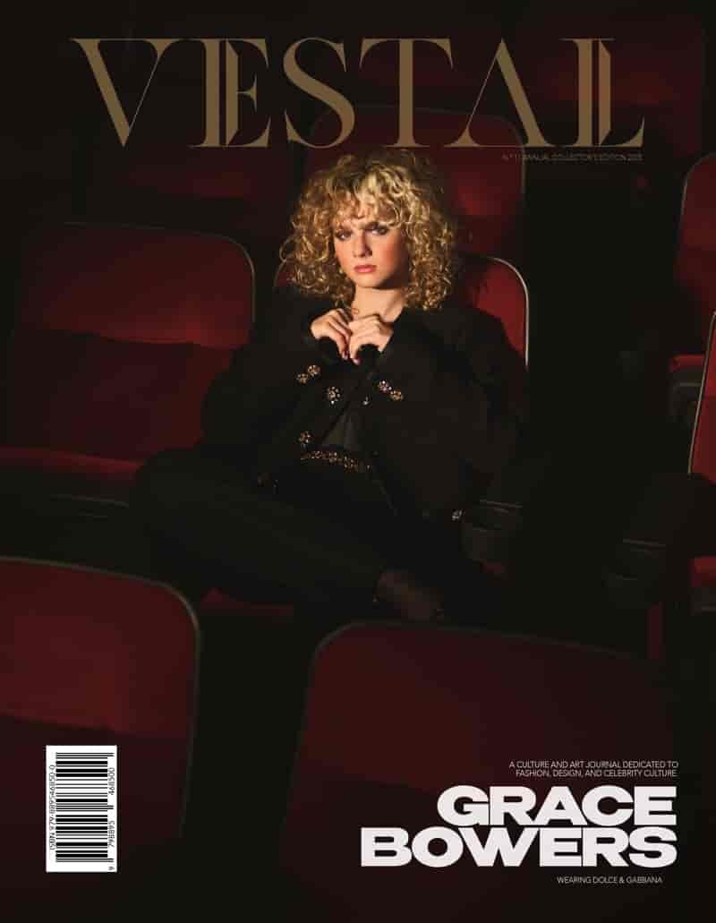 Musician Grace Bowers wears Dolce & Gabbana on Vestal Magazine cover.