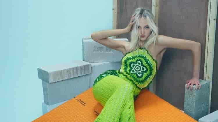 Annija Duma Stuns in Resort Dresses for Hunger