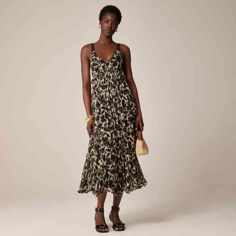 J. Crew Ruffle-trim Dress in Chiffon $248