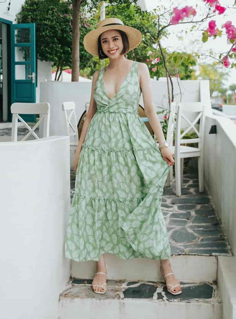 Printed Sundress Sun Hat