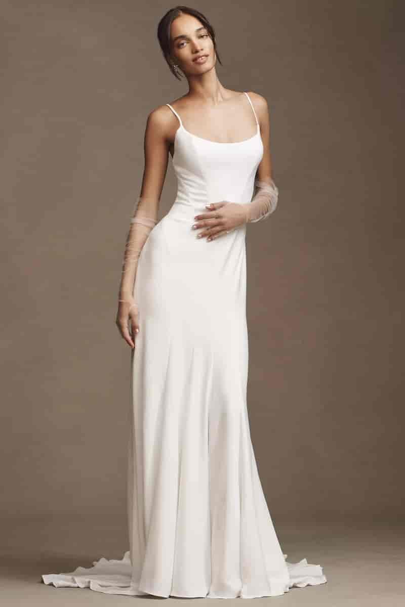 RISH Gianna Scoop-Neck Fit & Flare Wedding Gown $1,495