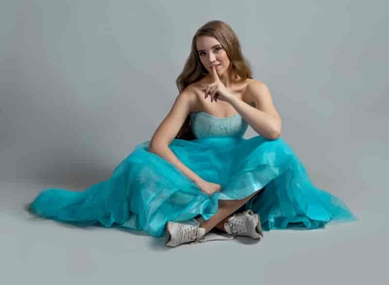 sneaker ball gown outfit