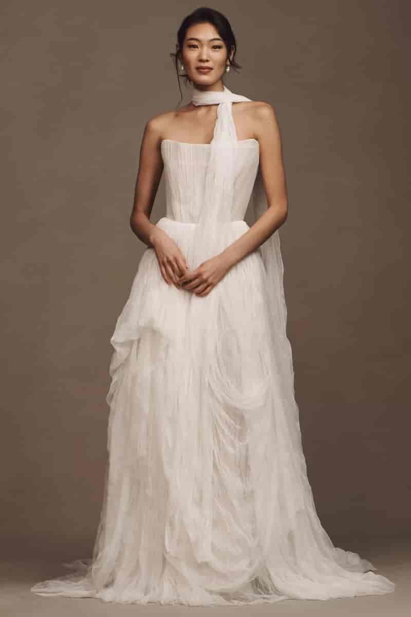 Watters Reko Strapless Corset Wedding Gown $2,773