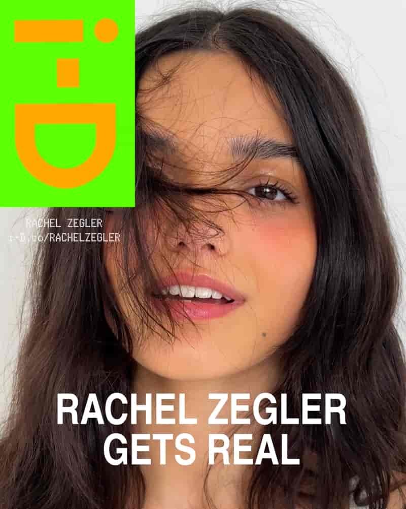 Rachel Zegler poses on i-D June 2025 cover.