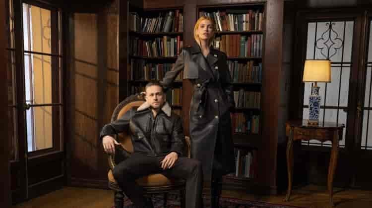 Stella Maxwell & Charlie Hunnam Layer Up in Mackage