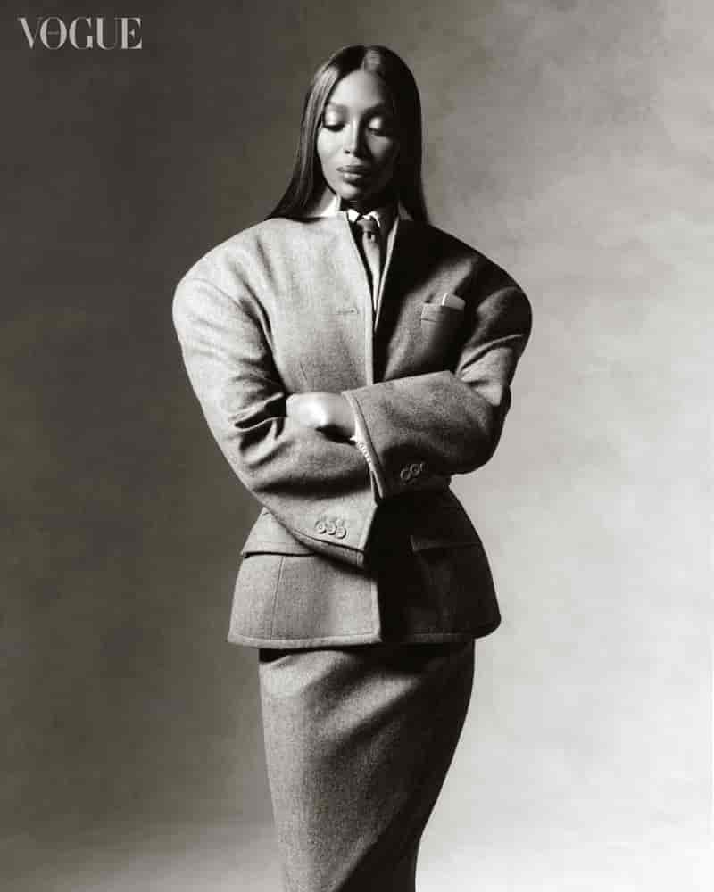 Naomi Campbell. Photo: MAR+VIN / Vogue Brazil
