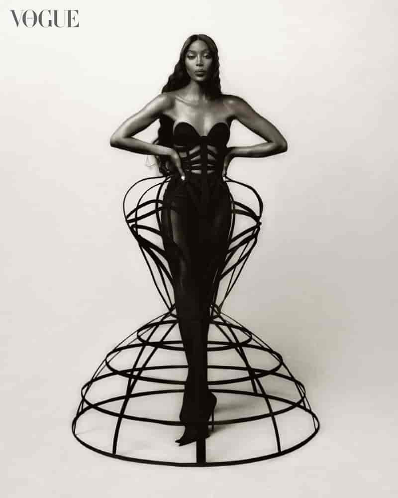 Naomi Campbell. Photo: MAR+VIN / Vogue Brazil