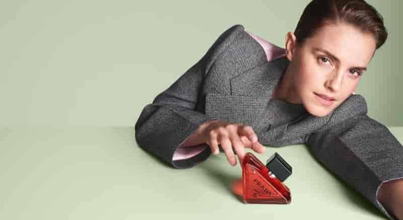 Emma Watson fronts Prada Paradoxe Radical Essence campaign.