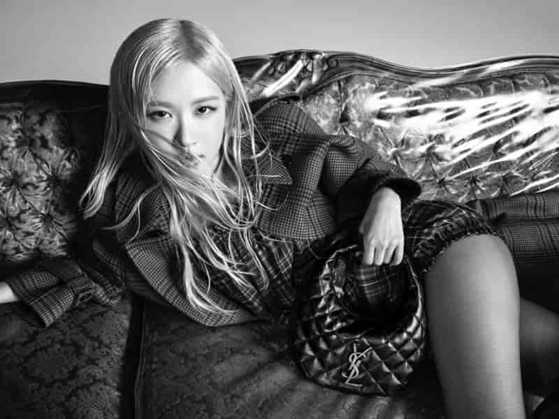 Rosé appears in Saint Laurent's fall 2025 campaign.