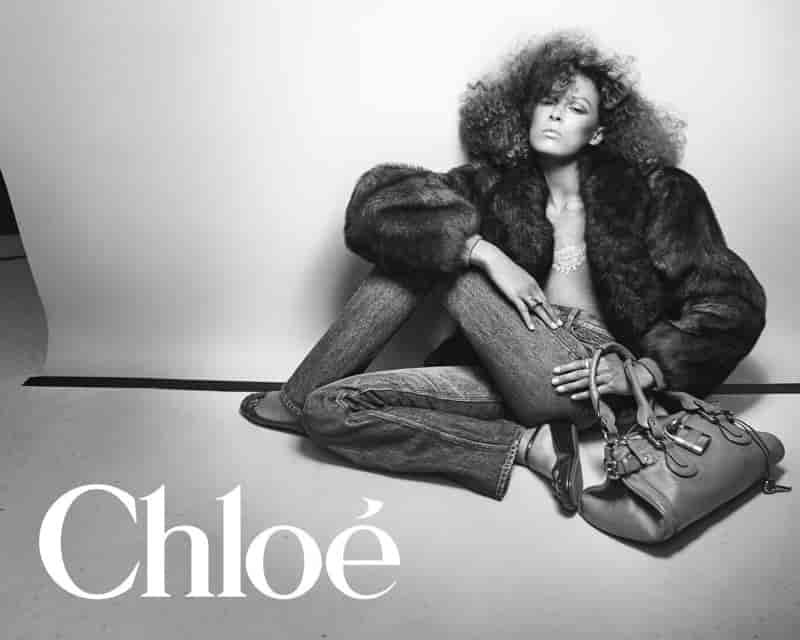 Prinnie Stott fronts Chloé's Paddington bag campaign.