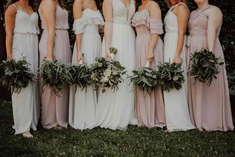 Cropped bridesmaid dresses