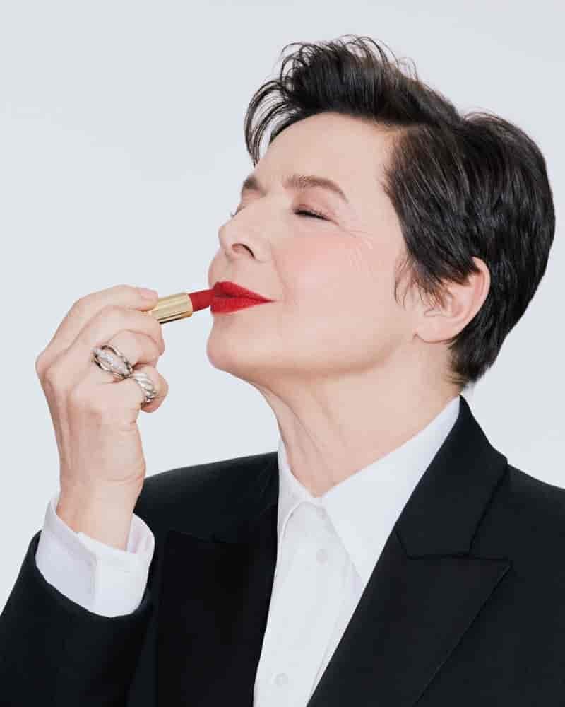 Isabella Rossellini fronts Lancôme's 90th anniversary campaign.