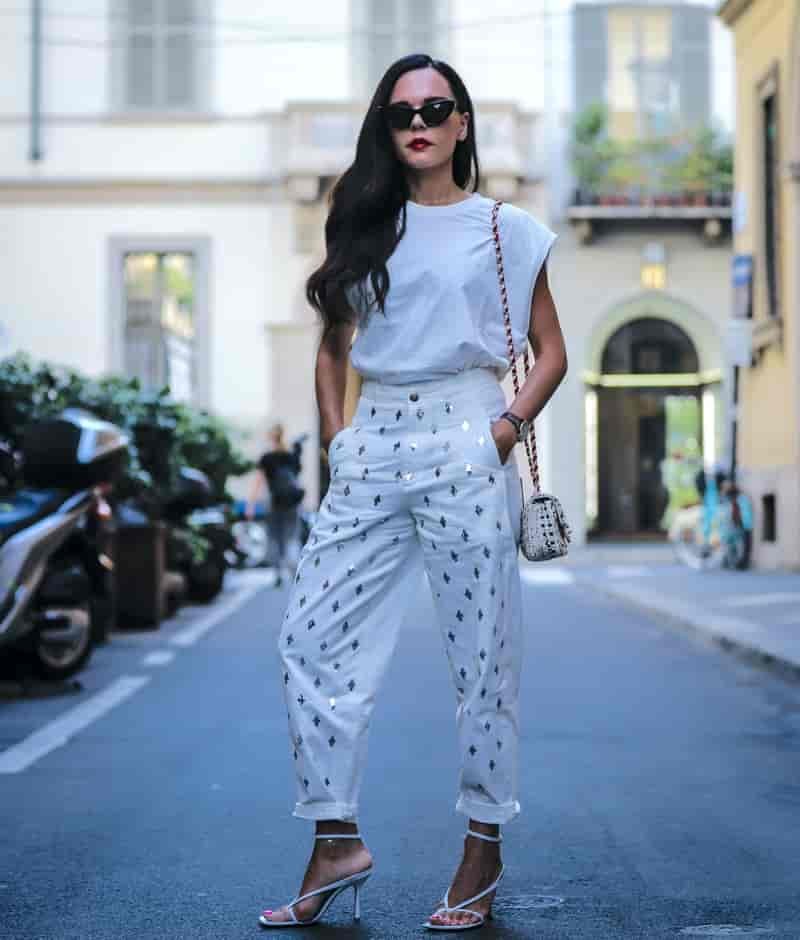 Monochrome white t shirt