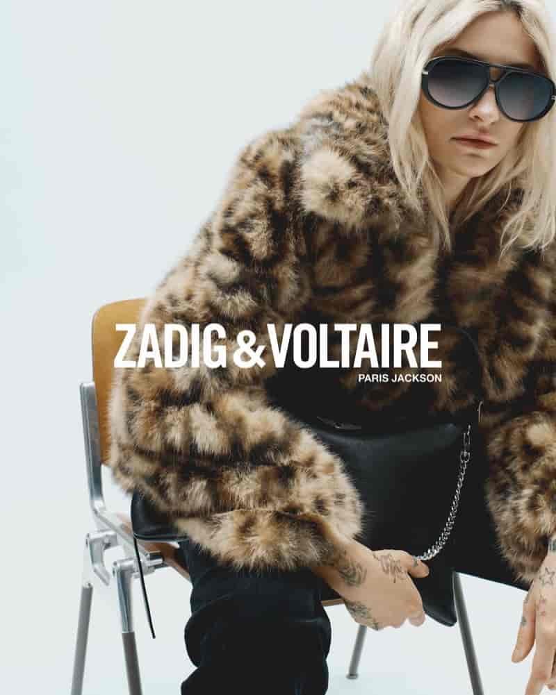 Paris Jackson poses in Zadig & Voltaire's fall-winter 2025 campaign.