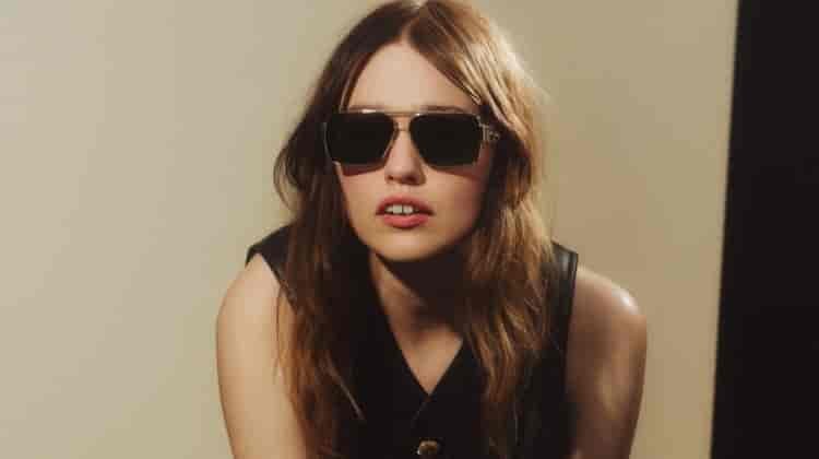 Aimee Lou Wood is the New Face of Versace Greca Eyewear