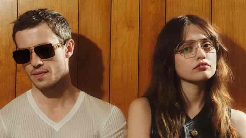 Joseph Quinn and Aimee Lou Wood fronts Versace Greca Eyewear campaign.