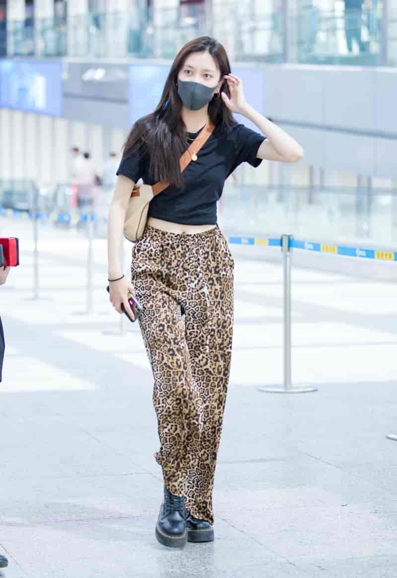 Animal print sweatpants