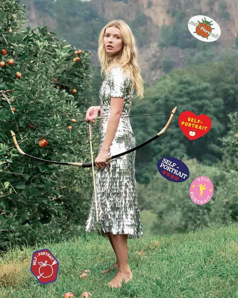 Apple Martin fronts Self-Portrait's fall-winter 2025 campaign.