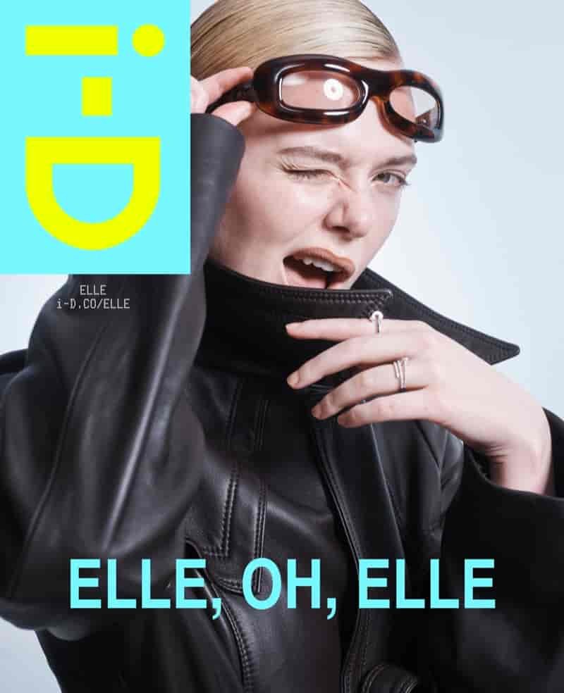 Elle Fanning poses on i-D Fall/Winter 2025 cover.