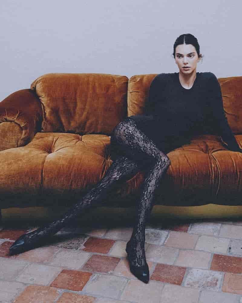 Kendall Jenner poses in Calzedonia's fall-winter 2025 hosiery campaign.