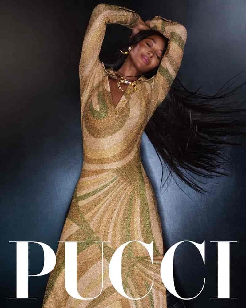 Naomi Campbell stars in Pucci's Passepartout fall 2025 campaign.