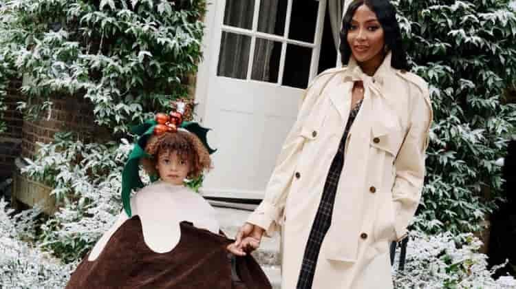 Naomi Campbell Joins Burberry’s Festive Holiday Ad
