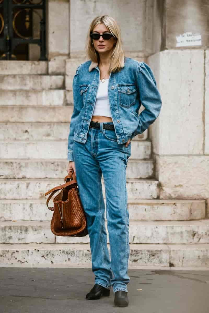 White tee denim