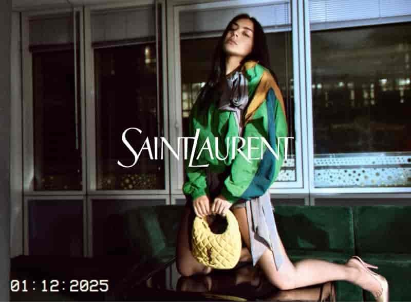 Singer Charli XCX fronts Saint Laurent's spring 2026 campaign.