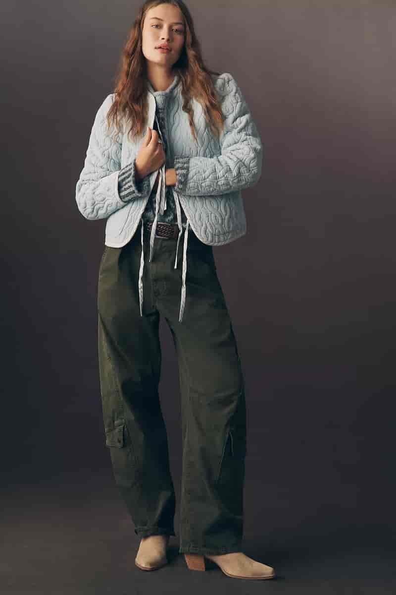 Forever That Girl Quilted Velvet Tie Front Jacket