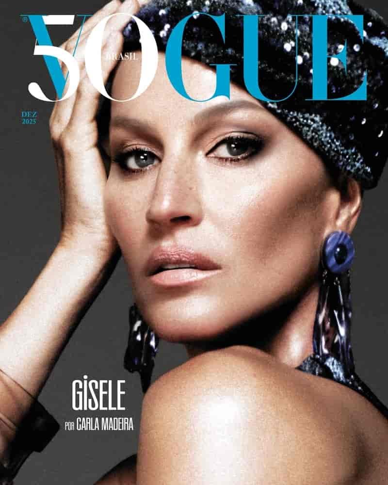 Gisele Bundchen gets her closeup for Vogue Brazil's December 2025 cover.