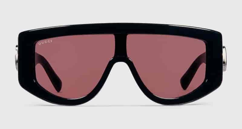 Gucci Light Rectangular Frame Sunglasses $590