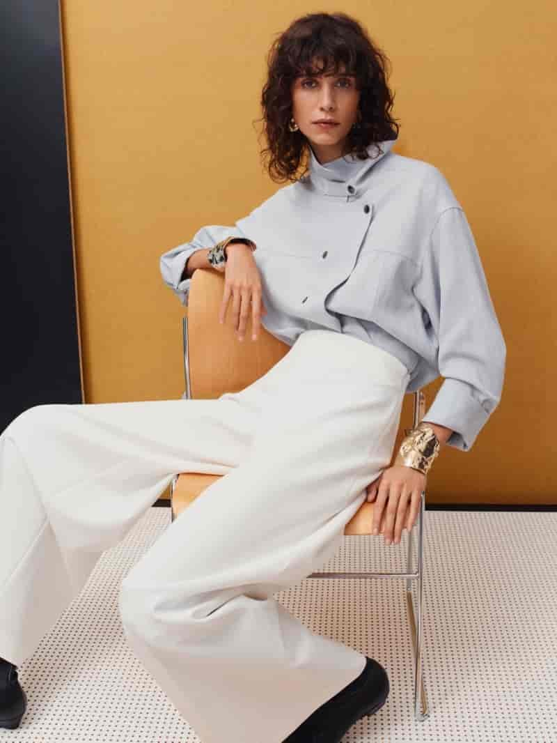 Mica Argañaraz takes the spotlight for Massimo Dutti editorial.