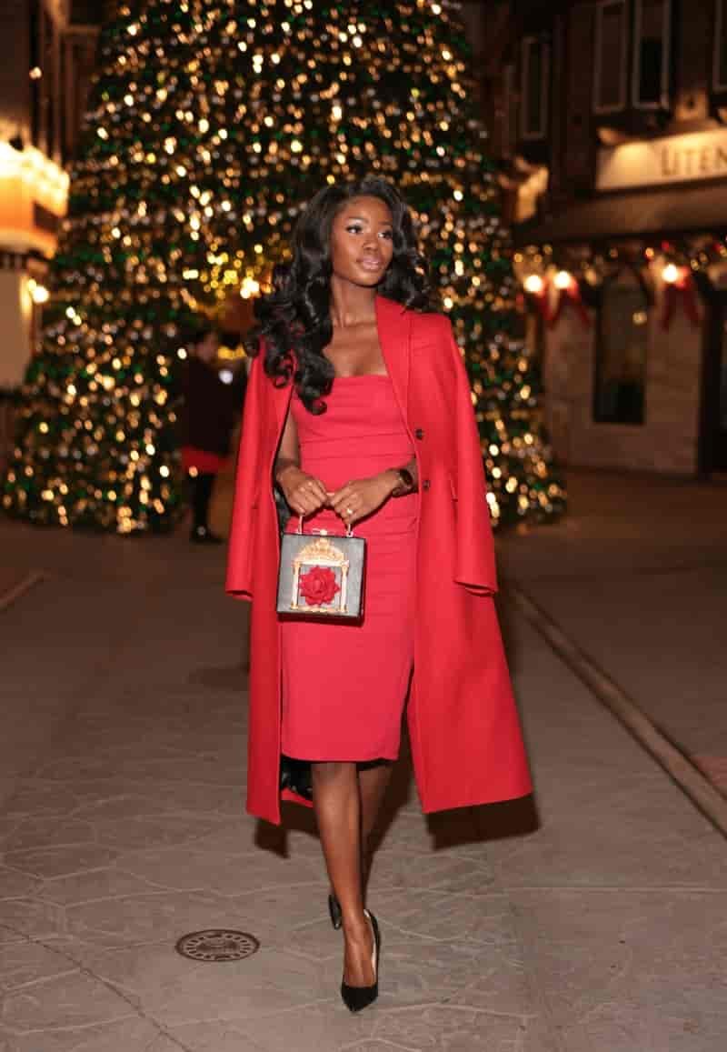 Red Dress Coat