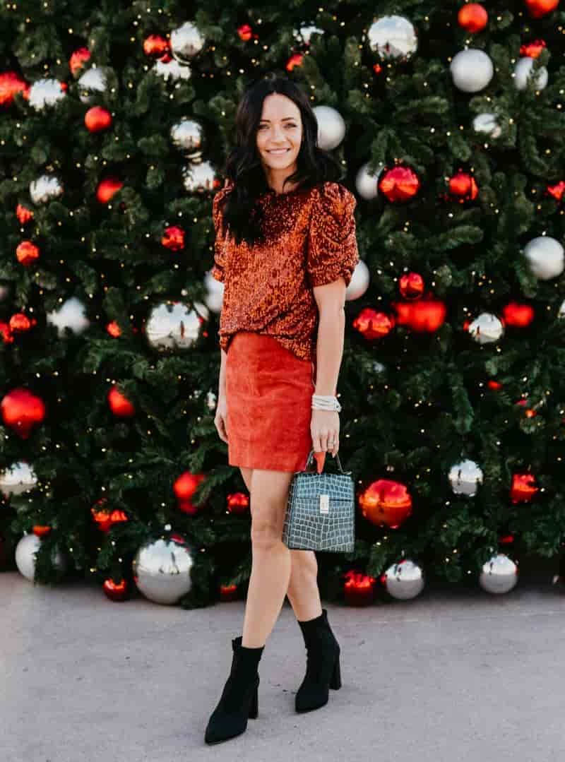 Red Sweater Skirt