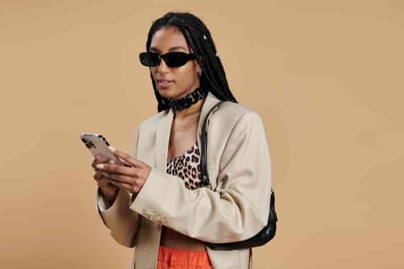 Stylish Woman Phone