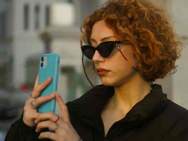 Woman Blue Phone Case