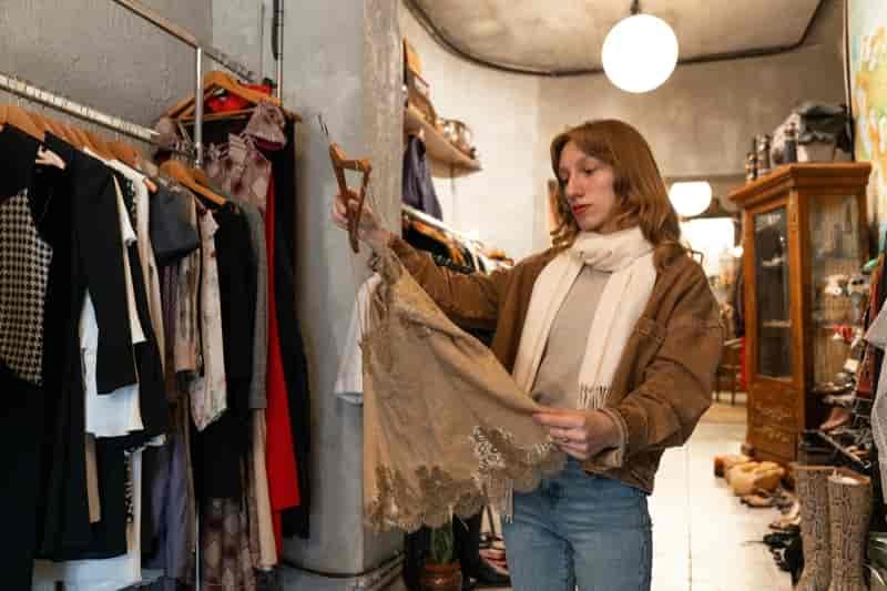 Woman Looking Clothes